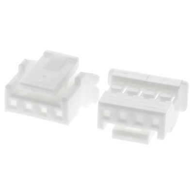 JST, PA Female Connector Housing, 2mm Pitch, 4 Way, 1 Row