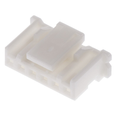 JST, PA Female Connector Housing, 2mm Pitch, 6 Way, 1 Row
