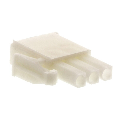 TE Connectivity, Mini-Universal MATE-N-LOK Male Connector Housing, 4.2mm Pitch, 3 Way, 1 Row