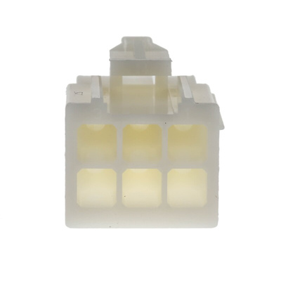 TE Connectivity, Mini-Universal MATE-N-LOK Male Connector Housing, 4.2mm Pitch, 6 Way, 2 Row