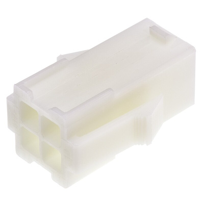 TE Connectivity, Mini-Universal MATE-N-LOK Female Connector Housing, 4.2mm Pitch, 4 Way, 2 Row