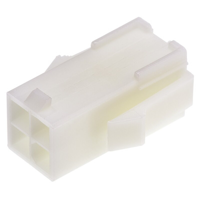 TE Connectivity, Mini-Universal MATE-N-LOK Female Connector Housing, 4.2mm Pitch, 4 Way, 2 Row