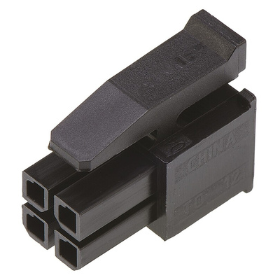 TE Connectivity, Micro MATE-N-LOK Female Connector Housing, 3mm Pitch, 4 Way, 2 Row