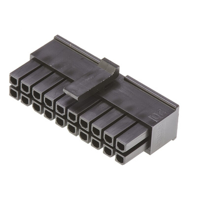 Molex, Micro-Fit 3.0 Female Connector Housing, 3mm Pitch, 20 Way, 2 Row