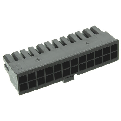 Molex, Micro-Fit 3.0 Female Connector Housing, 3mm Pitch, 24 Way, 2 Row