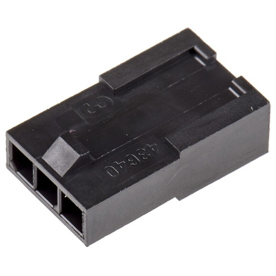 Molex, Micro-Fit 3.0 Male Connector Housing, 3mm Pitch, 3 Way, 1 Row