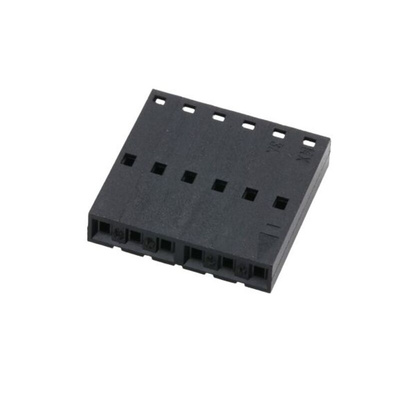 Molex, SL Female Connector Housing, 2.54mm Pitch, 6 Way, 1 Row