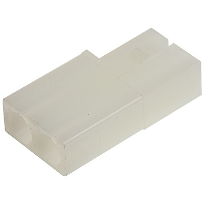 Molex, STANDARD .093" Female Connector Housing, 6.3mm Pitch, 2 Way, 1 Row