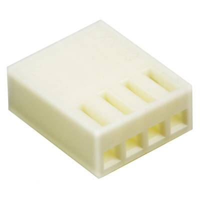 Molex, KK 254 Female Connector Housing, 2.54mm Pitch, 4 Way, 1 Row