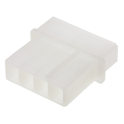 TE Connectivity, Commercial MATE-N-LOK Female Connector Housing, 5.08mm Pitch, 4 Way, 1 Row