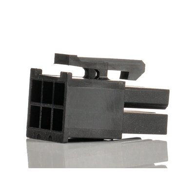 Molex, Mini-Fit Jr Female Connector Housing, 4.2mm Pitch, 6 Way, 2 Row