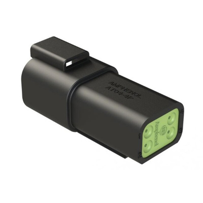 Amphenol Industrial, AT Cable connector Plug 4 Way, Crimp Termination