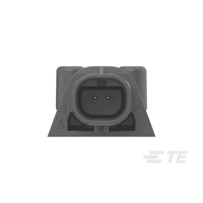 TE Connectivity Header Socket 2 Way, Solder, Through Hole Termination