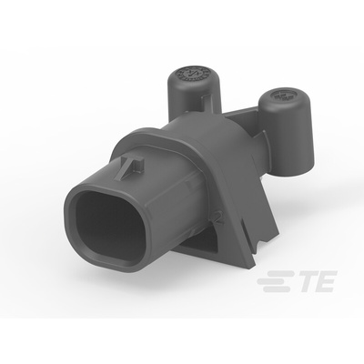 TE Connectivity Header Socket 2 Way, Solder, Through Hole Termination