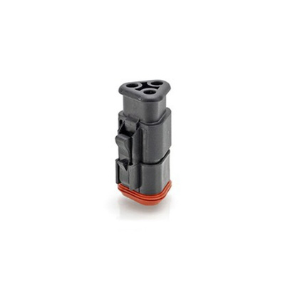 Amphenol Industrial, AT Automotive Connector Plug 3 Way, Crimp Termination