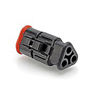 Amphenol Industrial, AT Automotive Connector Plug 3 Way, Crimp Termination