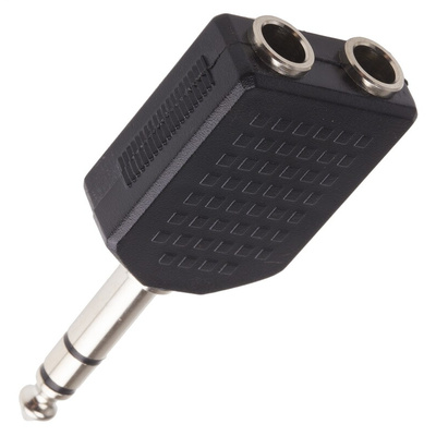 RS PRO AV Adapter, Female 1/4 in Stereo to Male 1/4 in Stereo