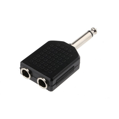 RS PRO AV Adapter, Female 1/4 in Mono to Male 1/4 in Mono