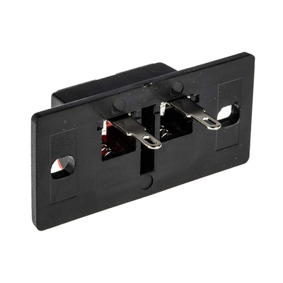 RS PRO Panel Mount Speaker Terminal Socket, 2 Way, 3A, Quick Connect Termination