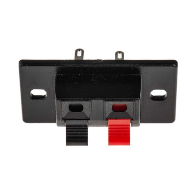 RS PRO Panel Mount Speaker Terminal Socket, 2 Way, 3A, Quick Connect Termination