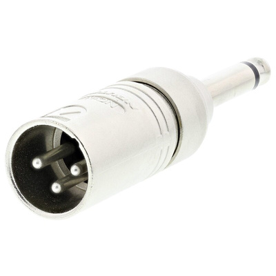 Neutrik AV Adapter, Male 1/4 in Mono to Male XLR