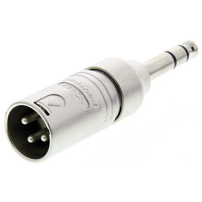 Neutrik AV Adapter, Male 1/4 in Stereo to Male XLR