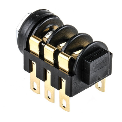 RS PRO Jack Connector 6.35 mm Panel Mount Stereo Socket, 3Pole 3A