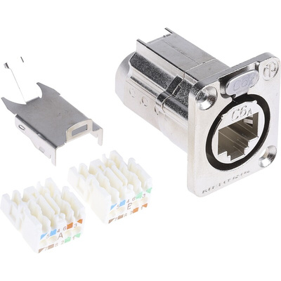 Neutrik, etherCON CAT6A D shape IDC Connector for use with etherCON Connectors