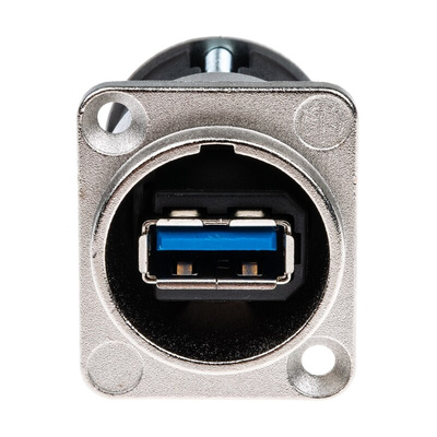 Neutrik USB 3.0 Feedthrough Gender Changer for use with USB 3.0 Connectors