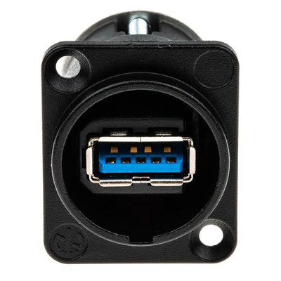 Neutrik USB 3.0 Feedthrough Gender Changer for use with USB 3.0 Connectors