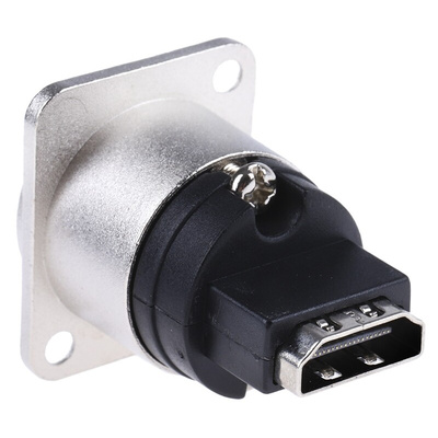 RS PRO 2 Way Female Feedthrough HDMI Connector