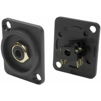RS PRO Jack Connector 3.5 mm Panel Mount Mono Socket, 2Pole
