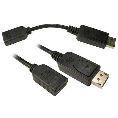 RS PRO HDMI Adapter, Male DisplayPort to Female HDMI