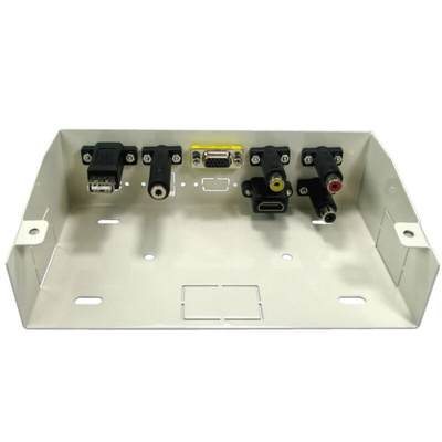 RS PRO 7 Way Female Audio & Video Faceplate