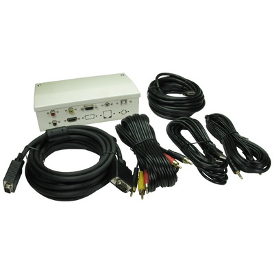RS PRO 7 Way Female Audio & Video Faceplate