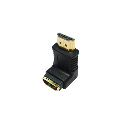 RS PRO Right Angle HDMI Adapter, Male HDMI to Female HDMI