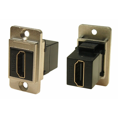 RS PRO Type A 2 Way Female to Female HDMI Connector