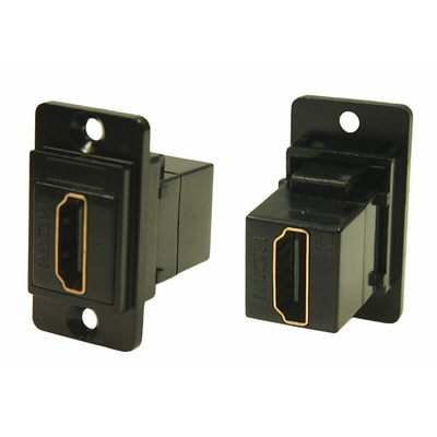 RS PRO Type A 2 Way Female to Female HDMI Connector