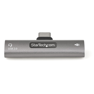 StarTech.com Tee AV Adapter, Male USB-C to Female USB-C