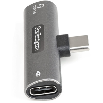 StarTech.com Tee AV Adapter, Male USB-C to Female USB-C