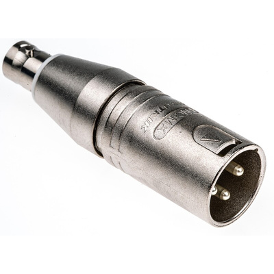 Neutrik AV Adapter, Male XLR to Female BNC