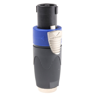Neutrik AV Adapter, Male 1/4 in Mono to Female