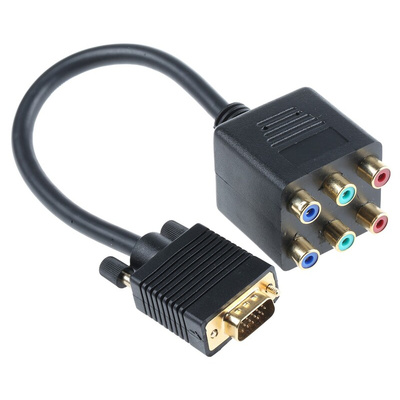 RS PRO AV Adapter, Male VGA to Female Phono