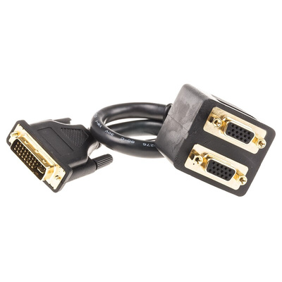 RS PRO AV Adapter, Male DVI-D to Female VGA