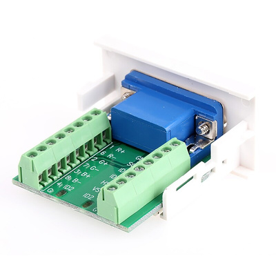 RS PRO Single Gang 1 Way Female VGA Faceplate