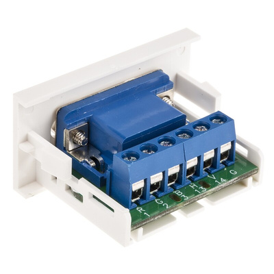 RS PRO Single Gang 1 Way Female VGA Faceplate