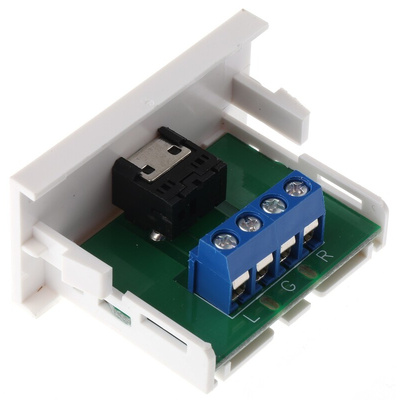RS PRO Single Gang 1 Way Female 3.5 mm Stereo Audio Jack Faceplate