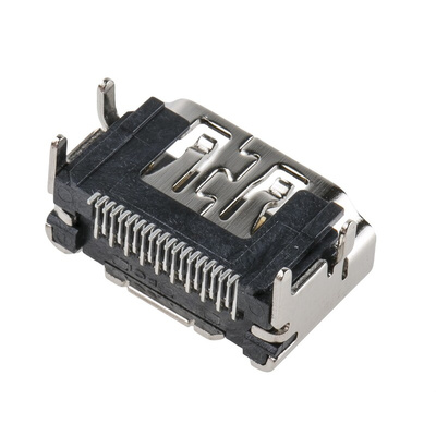 Amphenol ICC Type A 19 Way Female Right Angle HDMI Connector 40 V ac