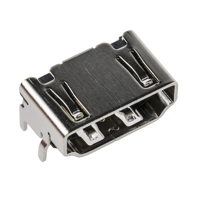 Amphenol ICC Type A 19 Way Female Right Angle HDMI Connector 40 V ac