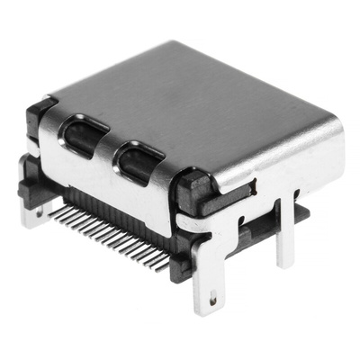Wurth Elektronik Standard 19 Way Female Right Angle HDMI Connector 40 V dc